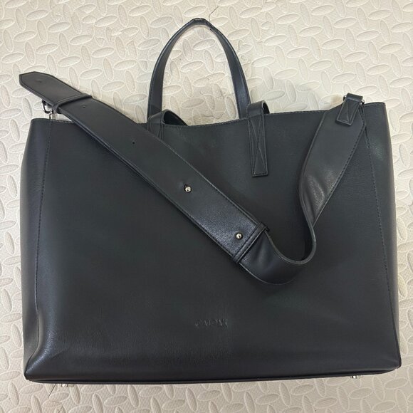CALPAK Travel Haven Laptop Tote Bag in Black - Picture 1 of 7